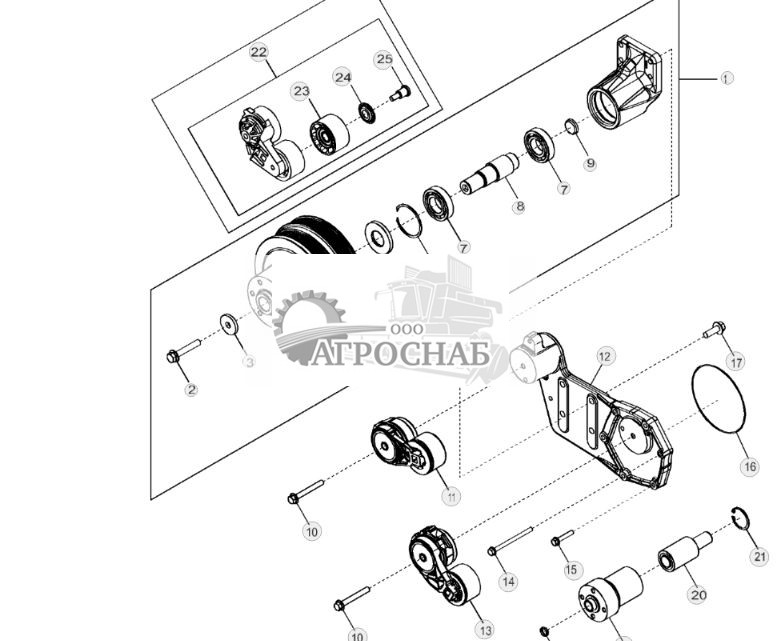 2304 Привод вентилятора на двигателе - ST379246 1047.jpg